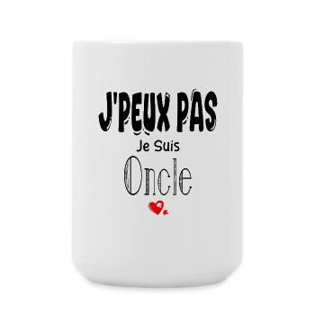 J'Peux Pas Je suis Oncle - Grande tasse 440 ml - blanc - Devant