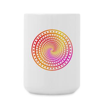 points fous - Grande tasse 440 ml - blanc - Devant