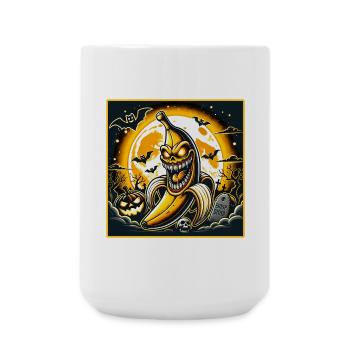 Spooky Halloween Banana - Large Mug 440 ml - white - Front