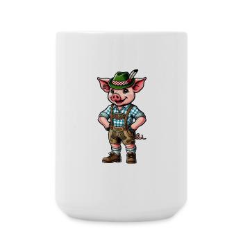 Bavarian Pig - Large Mug 440 ml - white - Front