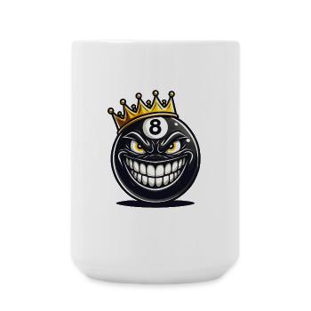 Billard König - Große Tasse 440 ml - Weiß - Vorne