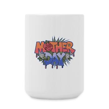 Graffiti Mother Day - Large Mug 440 ml - white - Front