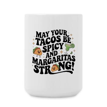 Sinco de Mayo tacos - Large Mug 440 ml - white - Front