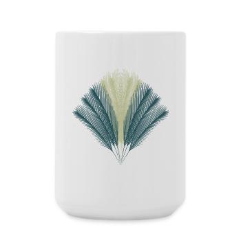 Feather Fan - Large Mug 440 ml - white - Front