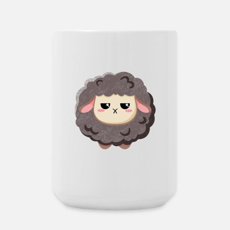 Black Sheep - grim and sweet - Large Mug 440 ml - white