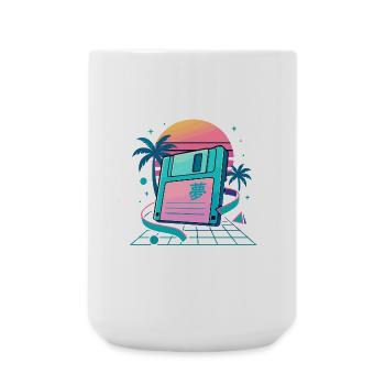 Retro Floppy Dream - Large Mug 440 ml - white - Front