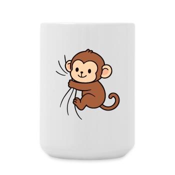Dear little monkey - Large Mug 440 ml - white - Front