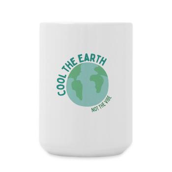 Cool the Earth - Not the Vibe - Large Mug 440 ml - white - Front