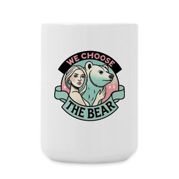 We choose the bear - Grande tasse 440 ml - blanc - Devant