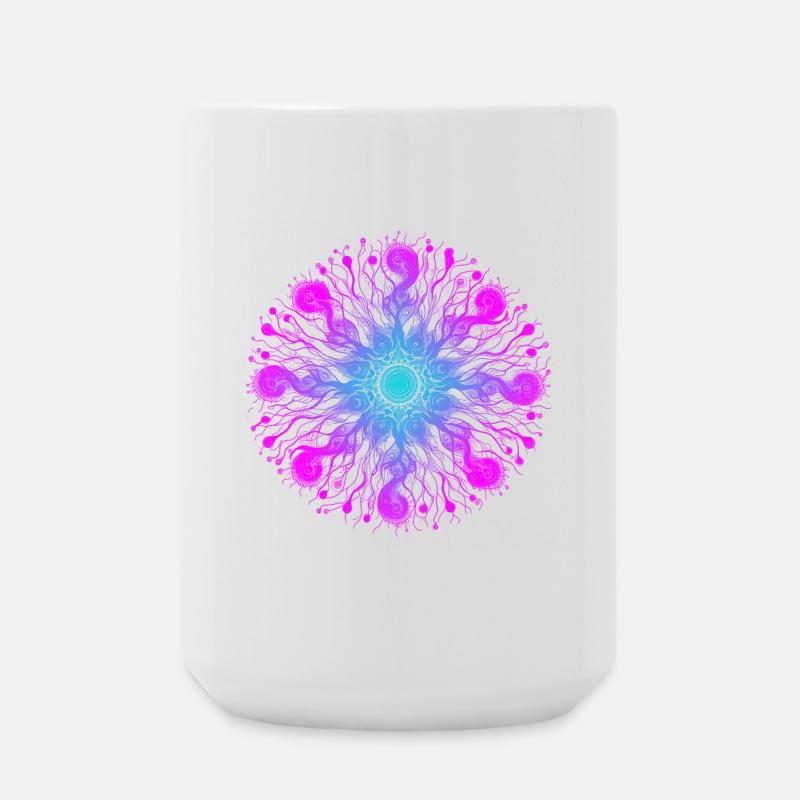 Psyche Mandala - Large Mug 440 ml - white