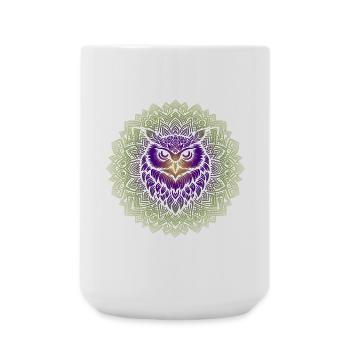 Uralte Weisheit Mandala - Große Tasse 440 ml - Weiß - Vorne