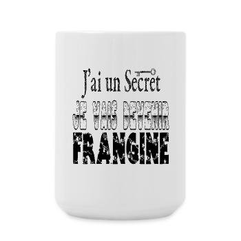 J'ai un Secret Je vais Devenir Frangine - Grande tasse 440 ml - blanc - Devant