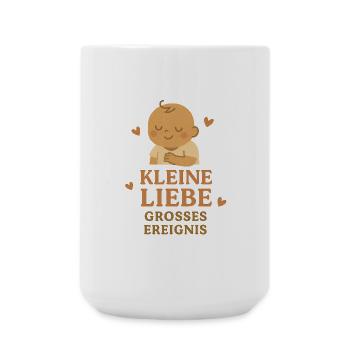 Kleine Liebe Grosses Ereingnis - Große Tasse 440 ml - Weiß - Vorne