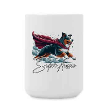 Super chien berger australien Sheppie cadeau - Grande tasse 440 ml - blanc - Devant