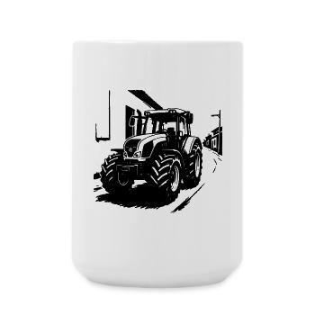 Tractor Power Vintage - Large Mug 440 ml - white - Front