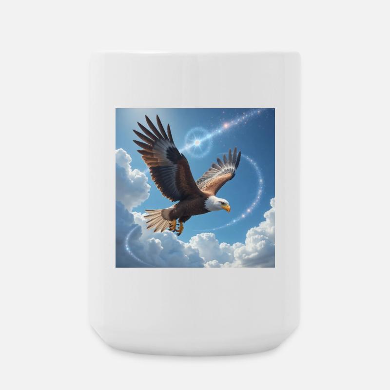 Power Animal Eagle Magestic - Large Mug 440 ml - white