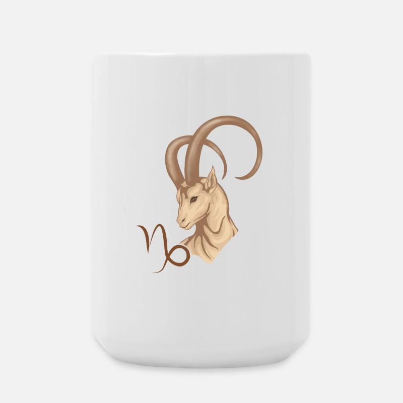 Sternzeichen Steinbock - Große Tasse 440 ml - Weiß