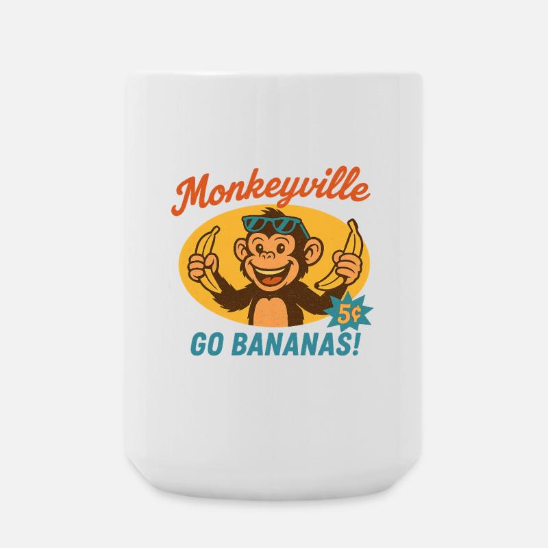 Monkey - Monkeyville - Large Mug 440 ml - white