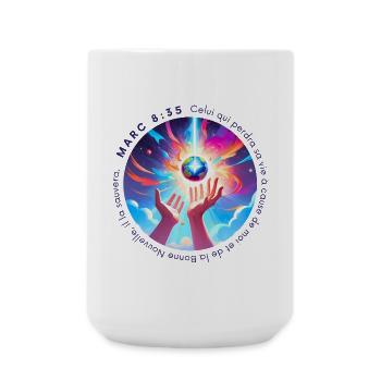 Molten Cosmic Energy - Large Mug 440 ml - white - Front
