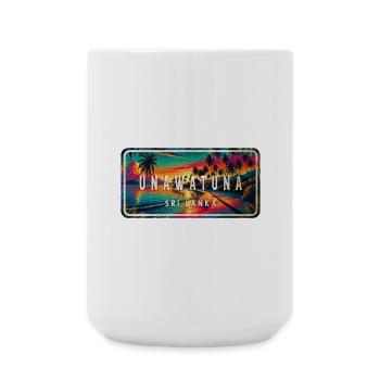 Unawatuna Beach Sunset Sign - Large Mug 440 ml - white - Front