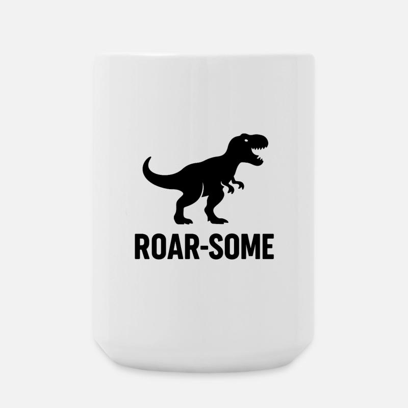 ROAR-SOME – Dino Power in everyday life - Large Mug 440 ml - white