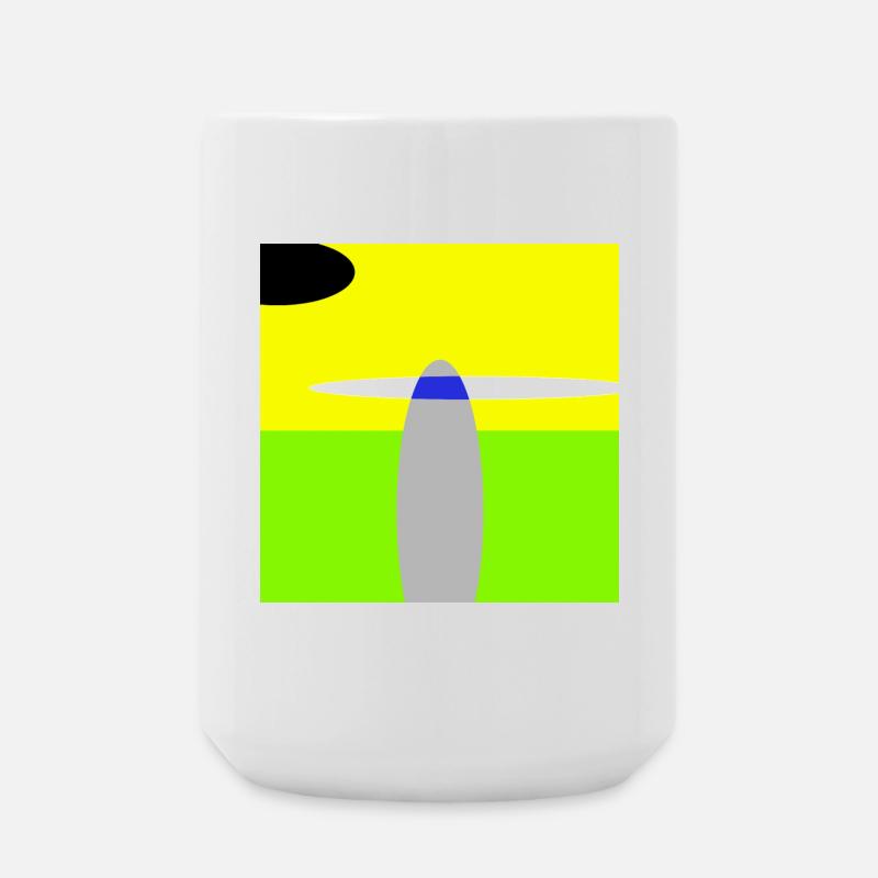 Space Landscape - Large Mug 440 ml - white