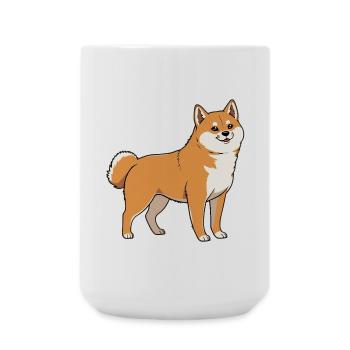Dog Shiba Inu - Large Mug 440 ml - white - Front
