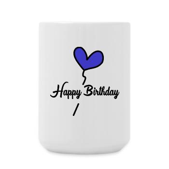 ALLES GUTE ZUM GEBURTSTAG. ALLES GUTE ZUM GEBURTSTAG. JAHRESTAG. - Große Tasse 440 ml - Weiß - Vorne