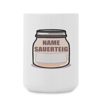NAME SAUERTEIG SAUERTEIGBROT - Große Tasse 440 ml - Weiß - Vorne
