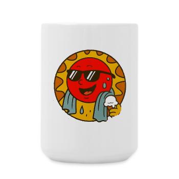 Sungus mit coolem Sommer-Vibe - Große Tasse 440 ml - Weiß - Vorne