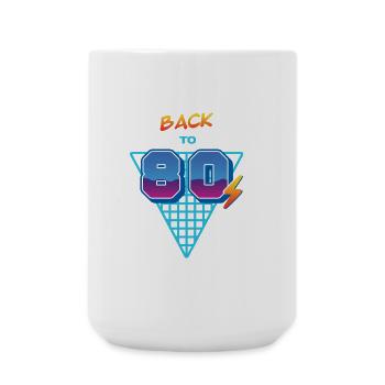 Back to the 80s – Grid - Large Mug 440 ml - white - Front