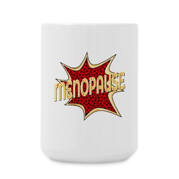 PÉRIMÉNOPAUSE FEMMES MÉNOPAUSE - Grande tasse 440 ml - blanc - Devant