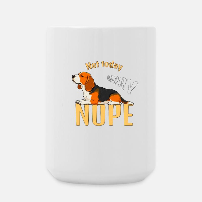 Not today beagle, sorry - Large Mug 440 ml - white