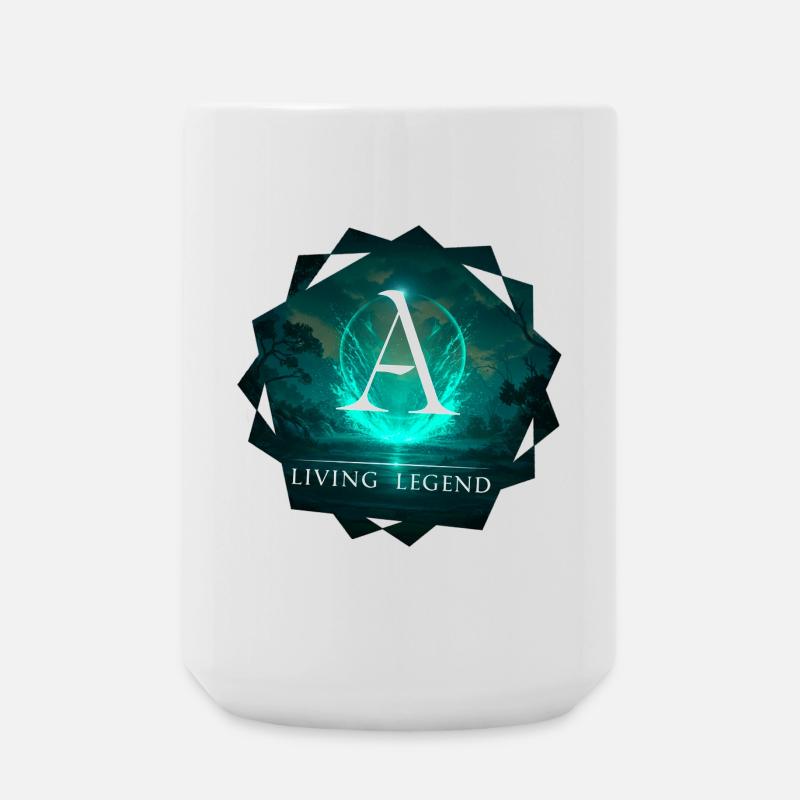 Mythologisches Apsilon Design - Große Tasse 440 ml - Weiß