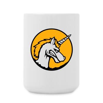 Unicorn Evil Angry Attack Teeth Grinding Sour - Large Mug 440 ml - white - Front