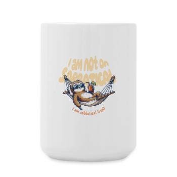 i am sabbatical - Große Tasse 440 ml - Weiß - Vorne