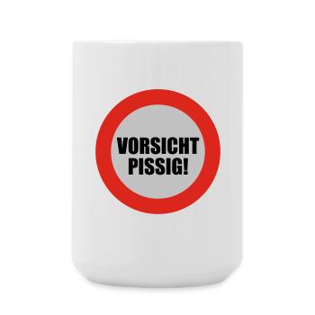 Vorsicht pissig | bösartig | übel | schelcht - Grande tasse 440 ml - blanc - Devant