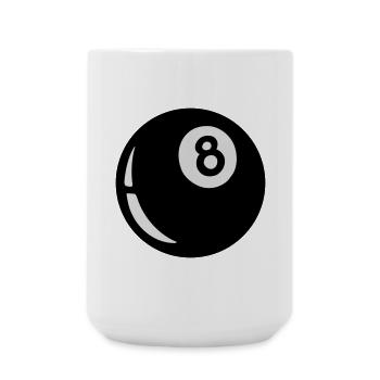 eightball - Grande tasse 440 ml - blanc - Devant