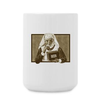Vintage Bier Werbung - Große Tasse 440 ml - Weiß - Vorne