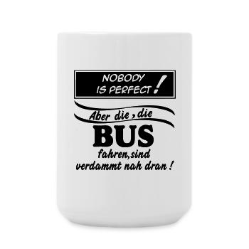 Busfahrer Bus Omnibus Kraftfahrer Schulbus (25) - Große Tasse 440 ml - Weiß - Vorne