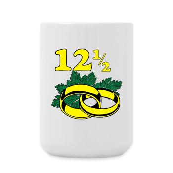Petersilienhochzeit , Hochzeitstag (25) - Große Tasse 440 ml - Weiß - Vorne