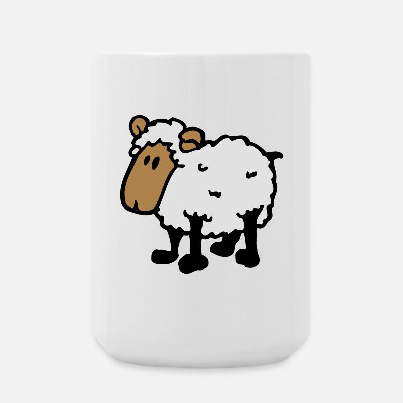 cooles comic schaf funny sheep - Große Tasse 440 ml - Weiß