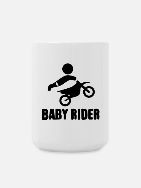 Baby Rider - Große Tasse 440 ml - Weiß