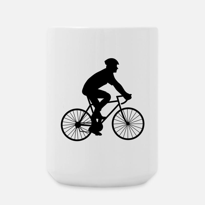 Course cycliste - Grande tasse 440 ml - blanc
