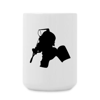 feuerwehr_2 - Large Mug 440 ml - white - Front