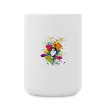 Klekskatze - Large Mug 440 ml - white - Front