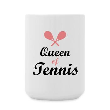 tennis - Grande tasse 440 ml - blanc - Devant