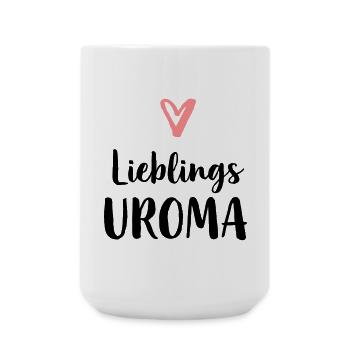 Lieblings Uroma Geschenk Muttertag Geburtstag - Große Tasse 440 ml - Weiß - Vorne
