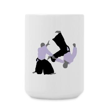 aikido - Large Mug 440 ml - white - Front