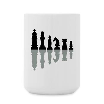 échecs - Grande tasse 440 ml - blanc - Devant